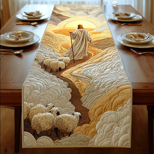 Guiding Light Shepherd Quilted Table Runner NCU0NTD760