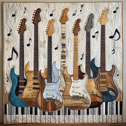 Guitar Fusion Quilted Blanket NCU0DDK2100