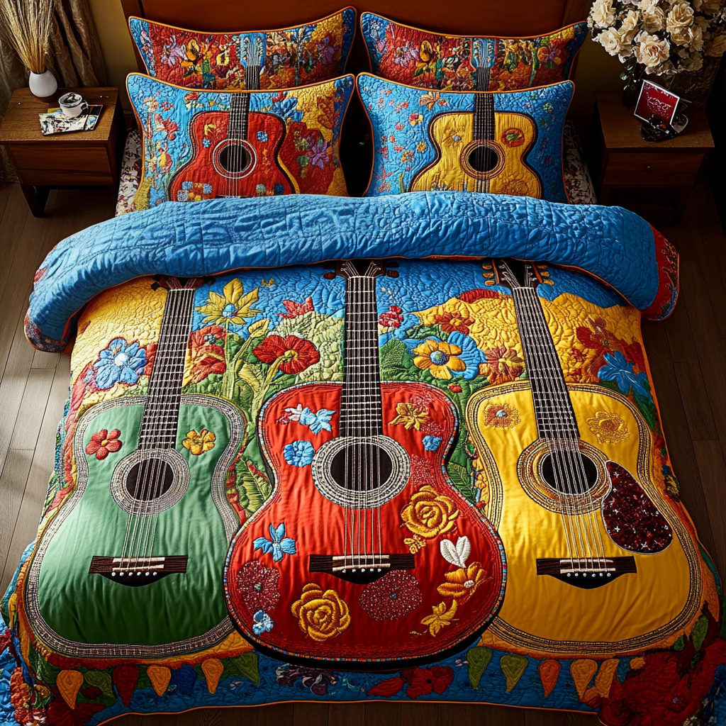 Guitar Groove Duvet Cover Set NCU0NVH531