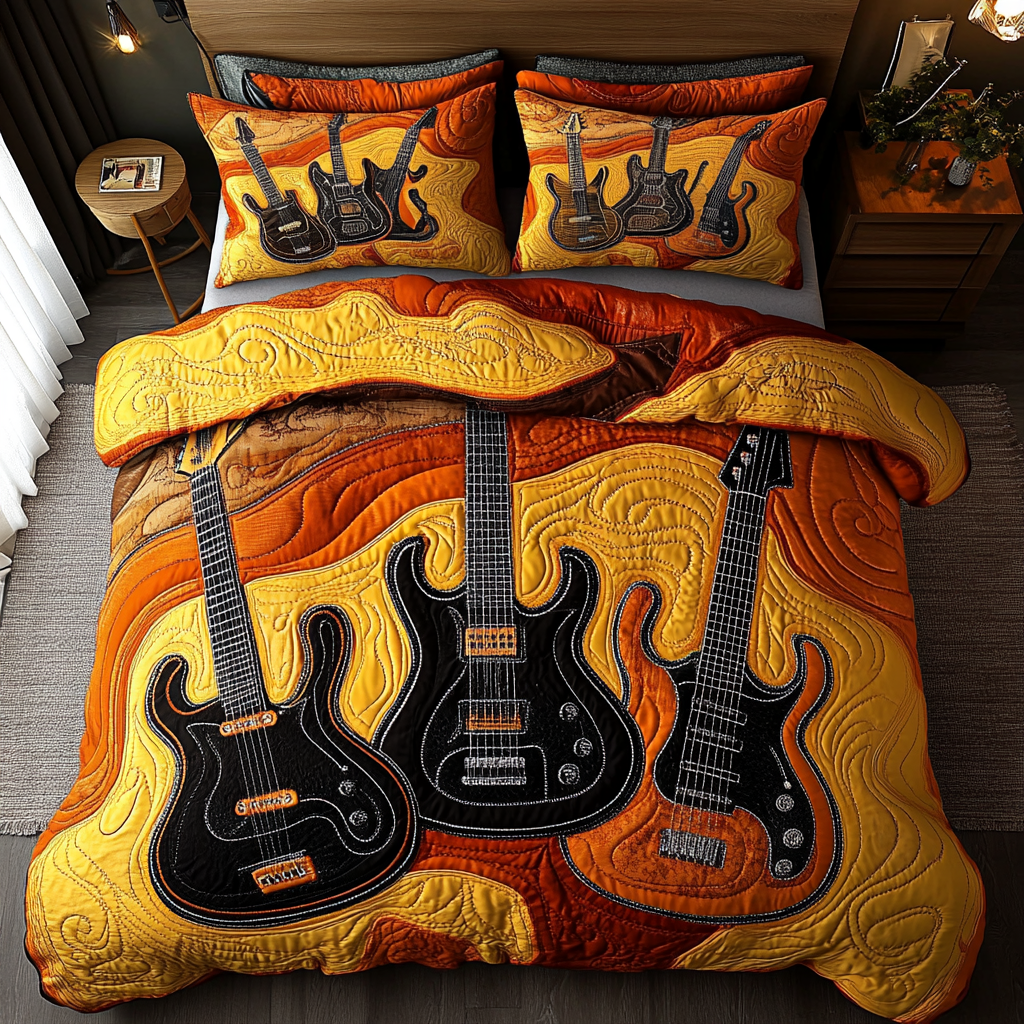 Guitar Vibes Duvet Cover Set NCU0DDK259