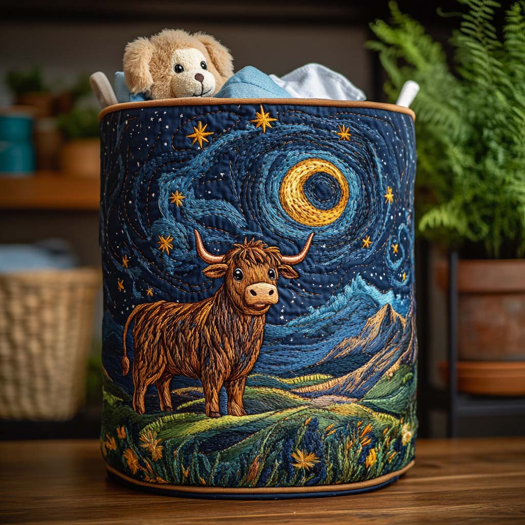 Hairy Charm Quilted Laundry Basket NCU0NNT1364