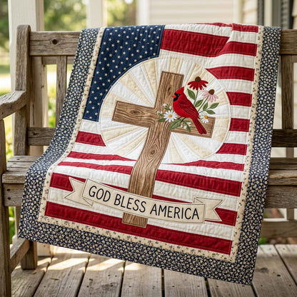 Hallowed Cardinal Anthem Quilted Blanket NCU0HNH1078