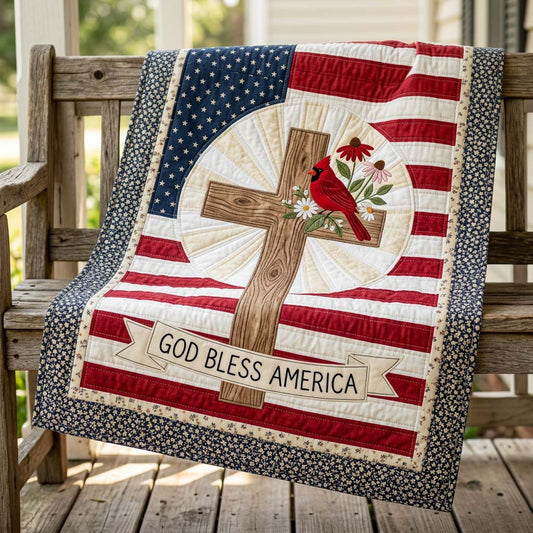Hallowed Cardinal Anthem Quilted Blanket NCU0HNH1078