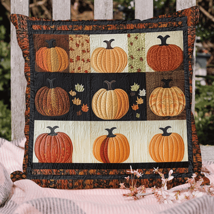 Halloween Pumpkin Quilted Pillow Case NCU0TH2036