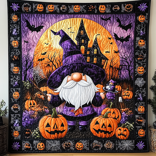 Halloween Gnome Quilted Blanket NCU0TL1249