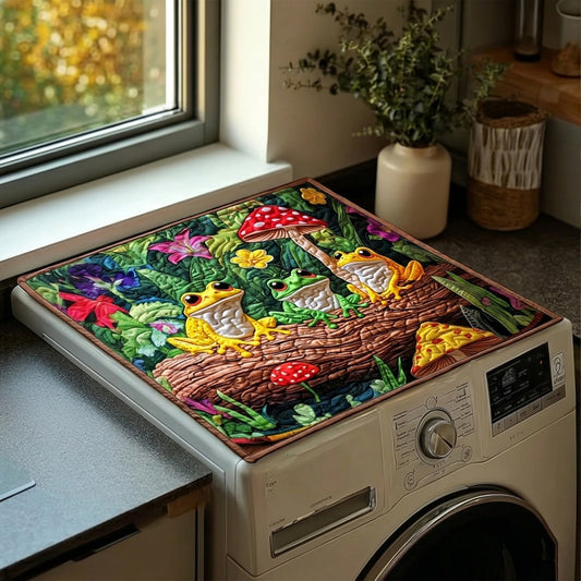 Happy Frogs Quilted Washer and Dryer Cover NCU0NNT1614