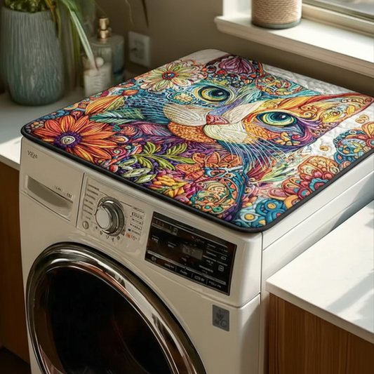 Happy Meow Quilted Washer and Dryer Cover NCU0NNT1331