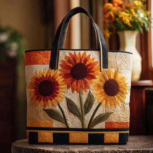 Happy Bloom Quilted Tote Bag NCU0NNT1974