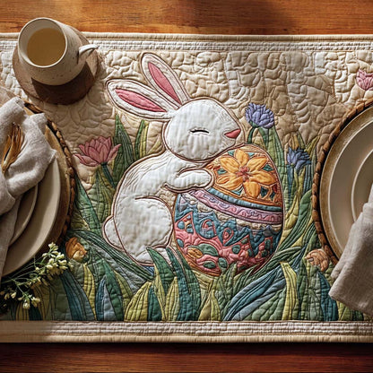 Happy Bunny Quilted Table Runner NCU0DQQ0435