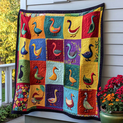 Happy Duck Trails Quilted Blanket NCU0NNT902