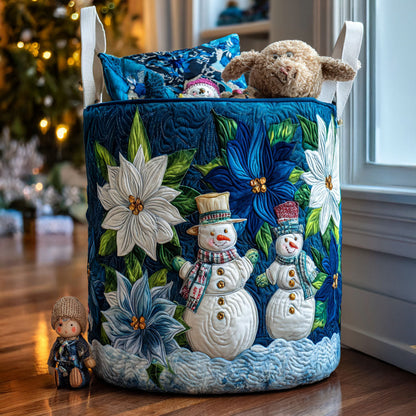 Happy Flakes Quilted Laundry Basket NCU0PTT1322