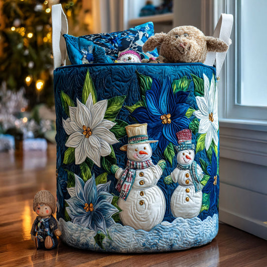 Happy Flakes Quilted Laundry Basket NCU0PTT1322