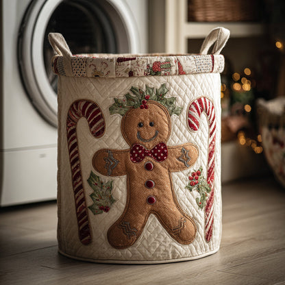 Happy Gingerbread Laundry Basket NCU0HNH115