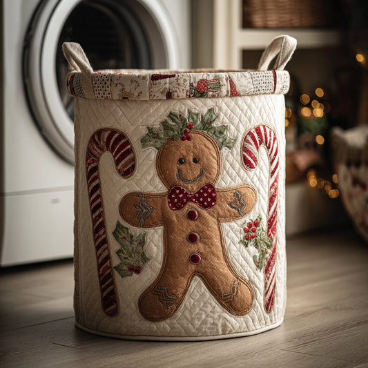 Happy Gingerbread Laundry Basket NCU0HNH115