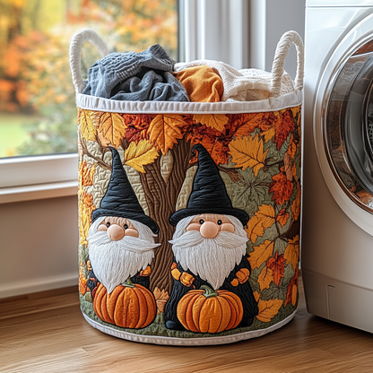 Happy Gnome Quilted Laundry Basket NCU0DDK885