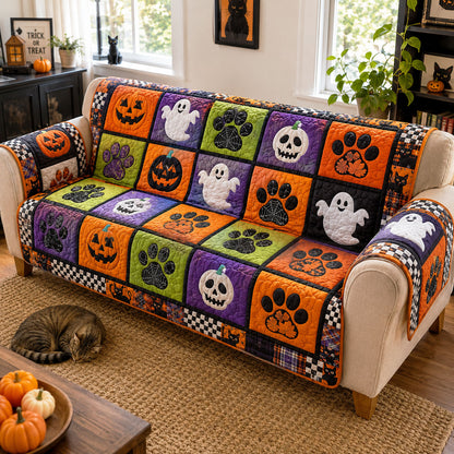 Happy Haunts Quilted Sofa Cover NCU0NTD2033