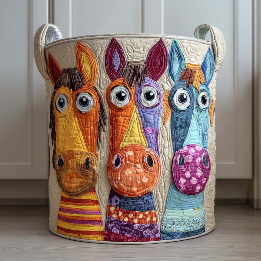 Happy Herd Quilted Laundry Basket NCU0NNT2699