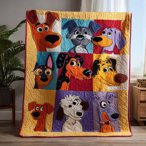 Happy Howlers Quilted Blanket NCU0PTT1567