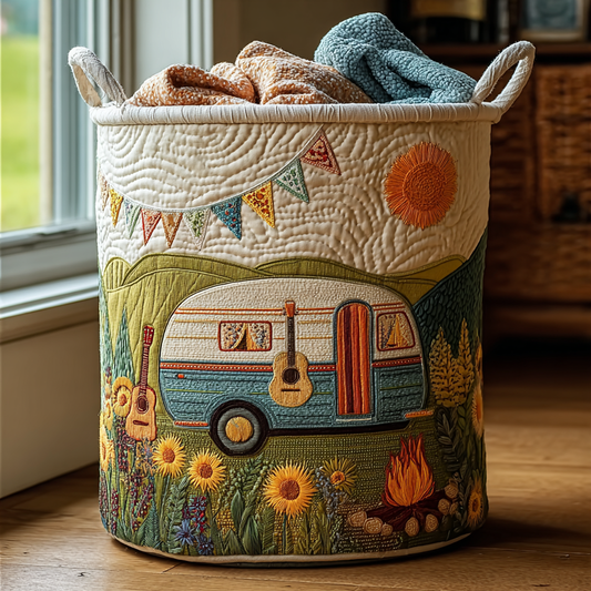 Happy Journey Quilted Laundry Basket NCU0DDK1602