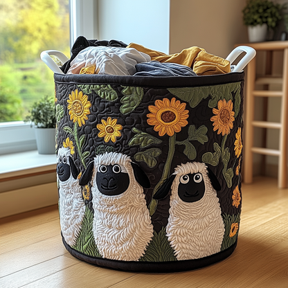 Happy Sheep Quilted Laundry Basket NCU0DDK705