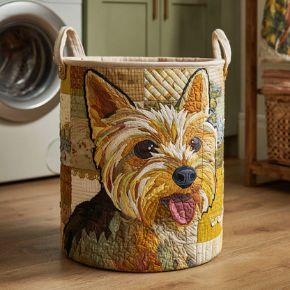 Happy Yorkshire Quilted Laundry Basket NCU0HNH271