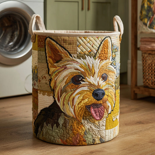 Happy Yorkshire Quilted Laundry Basket NCU0HNH271
