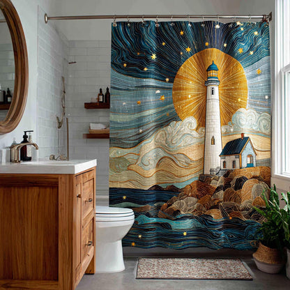 Harbor Beacon Shower Curtain NCU0DV1944