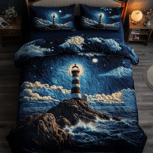 Harbor Glow 3-Piece Quilted Bedding Set NCU0DDK214