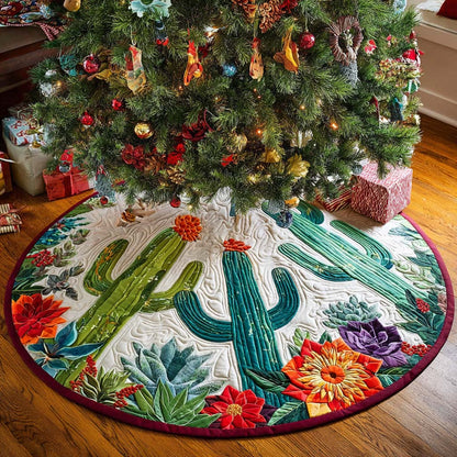 Hardy Plant Christmas Quilted Tree Skirt NCU0NNT2336