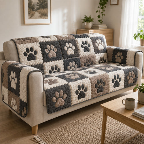 Harmonious Footfalls Quilted Sofa Cover NCU0PVL1028