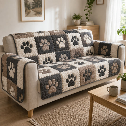 Harmonious Footfalls Quilted Sofa Cover NCU0PVL1028