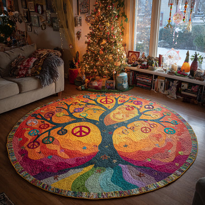 Harmony Bloom Quilted Round Mat NCU0DV1311