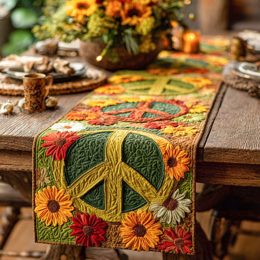 Harmony Bloom Quilted Table Runner NCU0NXD469