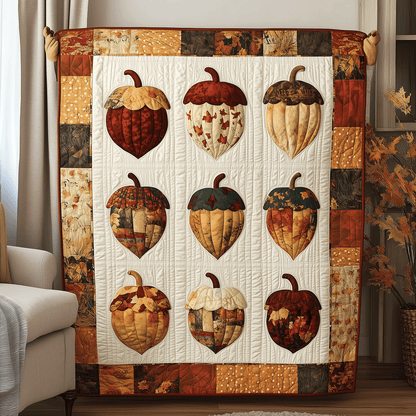Harvest Acorn Quilted Blanket NCU0TH1863