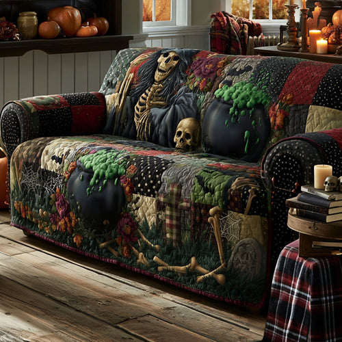 Harvest Bones Quilted Sofa Cover NCU0PTT3245
