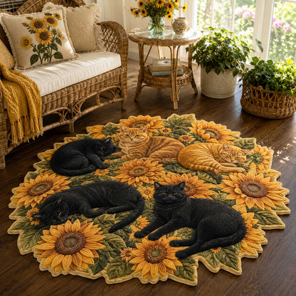 Harvest Cat Custom Shape Area Rug NCU0NTD2159