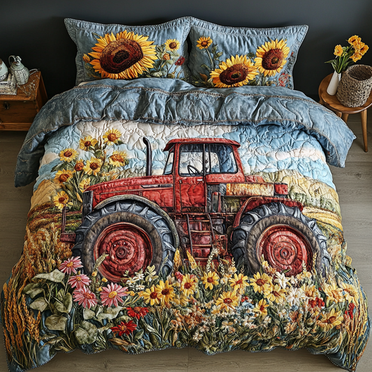 Harvest Charm 3-Piece Quilted Bedding Set NCU0NVH705