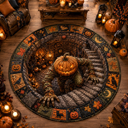 Harvest Crypt Quilted Round Mat NCU0NTV1169