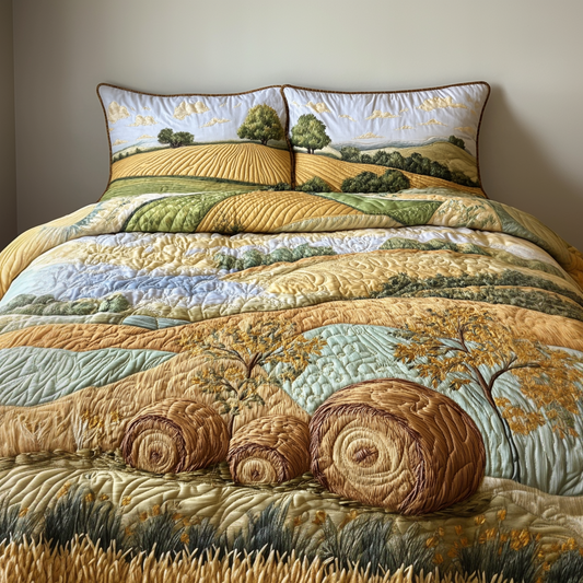 Harvest Dreams 3-Piece Quilted Bedding Set NCU0NVH396