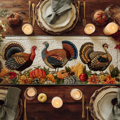 Harvest Feast Quilted Table Runner NCU0PTT1491