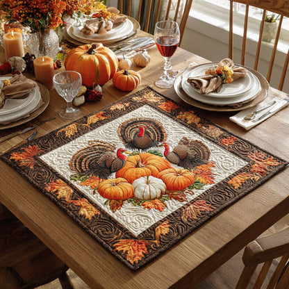 Harvest Feast Quilted Table Topper NCU0NTV195