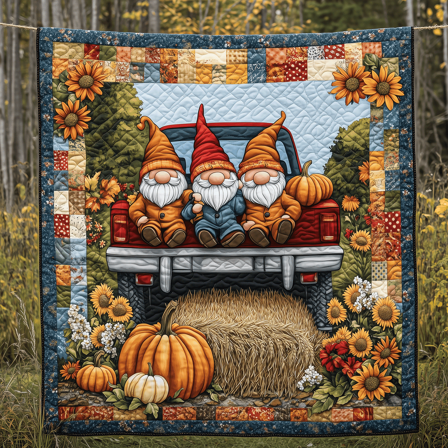 Harvest Festival Quilted Blanket NCU0TH1832