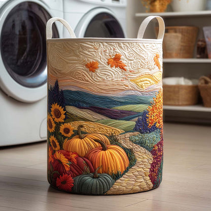 Harvest Field Quilted Laundry Basket NCU0NTD089