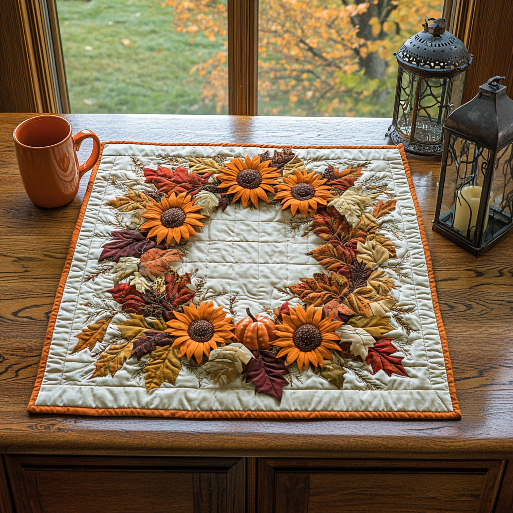 Harvest Glory Quilted Table Topper NCU0DV624
