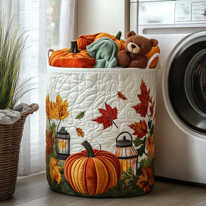 Harvest Glow Quilted Laundry Basket NCU0NNT1061