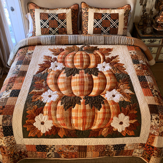 Harvest Harmony 3-Piece Quilted Bedding Set NCU0PTT3342