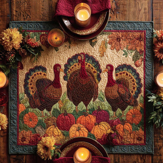 Harvest Harmony Quilted Table Topper NCU0PTT1497