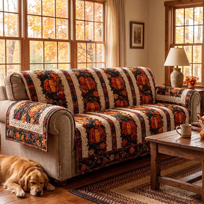Harvest Hearth Quilted Sofa Cover NCU0PTT3212