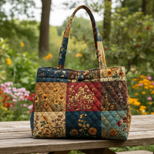 Harvest Hues Quilted Classic Tote Bag SN0PT003