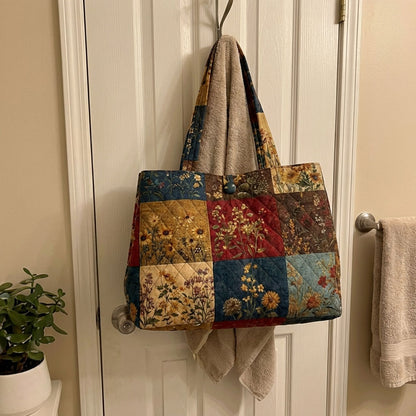 Harvest Hues Quilted Classic Tote Bag SN0PT003